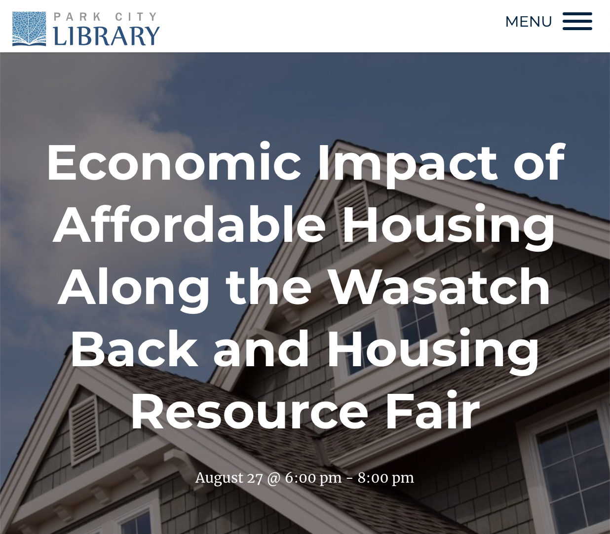 Economic Impact of Affordable Housing and Resource Fair | Mountainlands ...